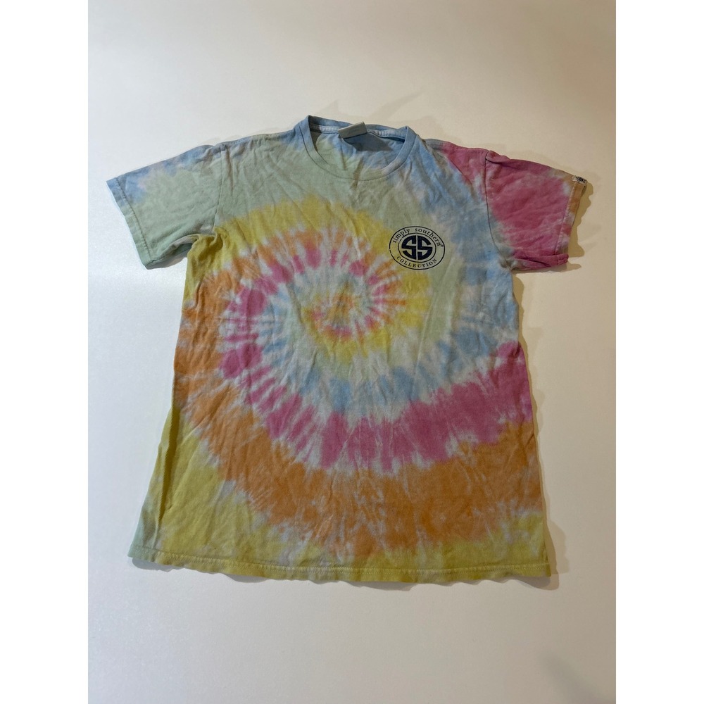 Simply Southern T-Shirt Women's Small Multicolor Sandy Paws Salty Kisses Dog